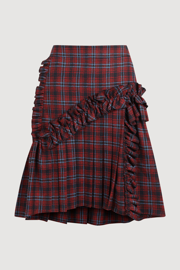 클래식한 매력의 Check Wrinkle 미디 스커트(레드)를 소개합니다. 울 소재로 제작되어 가을, 겨울 시즌에 따뜻하게 착용할 수 있으며, A라인 핏과 플리츠, 셔링 및 주름 디테일이 여성스러운 실루엣을 연출합니다. 체크 패턴과 두께감 있는 소재는 클래식하면서도 세련된 스타일을 완성하며, 미디 기장으로 다양한 TPO에 활용 가능합니다. 오피스룩, 모임룩, 데이트룩 등 격식 있는 자리에도 잘 어울리는 아이템입니다. 옆 지퍼 디테일로 편안한 착용감을 선사합니다.
