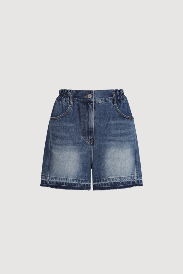 LUCKY CHOUETTE - 쇼트팬츠 - [Holiday Edition] Studded Denim Shorts (blue)