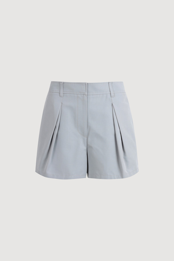 LUCKY CHOUETTE - 쇼트팬츠 - Tuck Point Back Banding Shorts (mint)