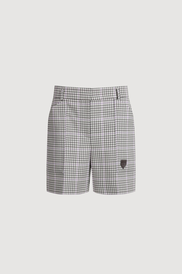 LUCKY CHOUETTE - 쇼트팬츠 - [Atelier] Check Short Pants (beige)