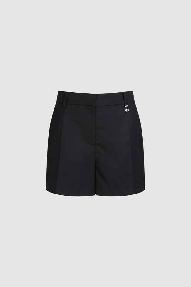 LUCKY CHOUETTE - 쇼트팬츠 - Emblem Point Shorts (black)