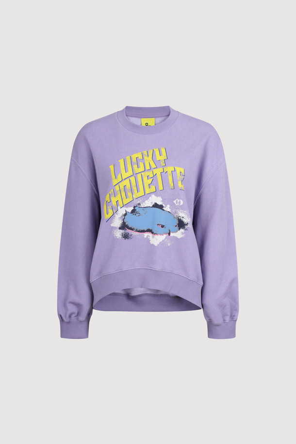 LUCKY CHOUETTE - 스웻셔츠 - Chouette Point Sweat T-shirt (violet)