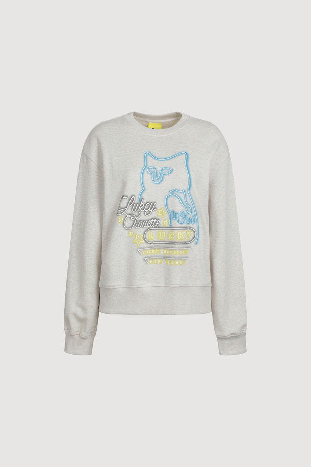 LUCKY CHOUETTE - 스웻셔츠 - [Holiday Edition] Choette Point Sweatshirts (oatmeal)