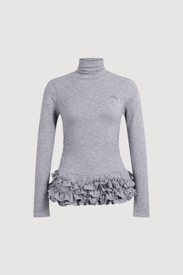 [Re-Order] 프릴 포인트 메탈 롱 슬리브 티셔츠 (멜란지 그레이)는 여성스러운 스타일을 연출하는 긴소매 티셔츠입니다. 멜란지 그레이 컬러의 무지 디자인에 메탈 소재와 프릴 디테일이 더해져 시크하면서도 여성스러운 분위기를 자아냅니다. 슬림핏 터틀넥 디자인으로 가을, 겨울철 데이트룩, 모임룩, 출근룩 등 다양한 TPO에 활용 가능합니다. 클래식, 미니멀, 시크 스타일을 즐겨 입는 분들께 추천합니다.
