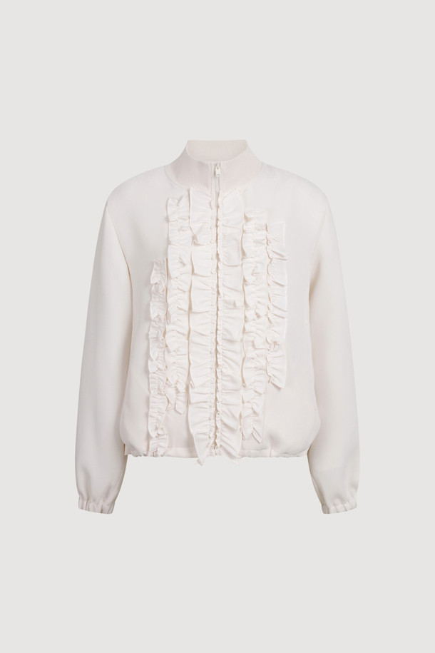 LUCKY CHOUETTE - 점퍼 - Frill Point Jumper (ivory)