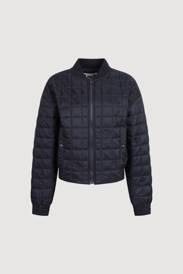 LUCKY CHOUETTE - 패딩 - Emblem Quilting Padded Jumper (dark navy)