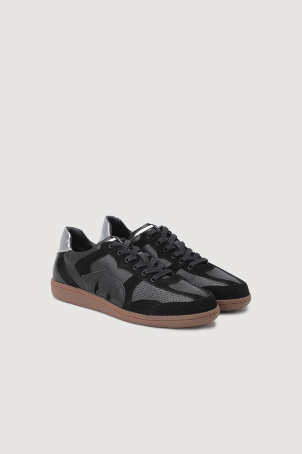 LUCKY CHOUETTE - 스니커즈 - [Holiday Edition] Front Punching Color Block Sneakers (black)