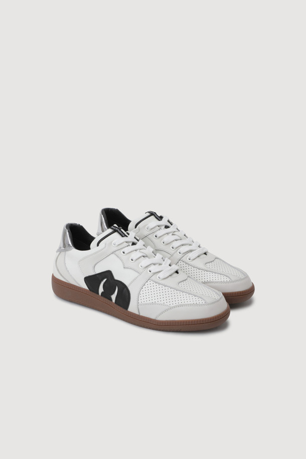 LUCKY CHOUETTE - 스니커즈 - [Holiday Edition] Front Punching Color Block Sneakers (white)