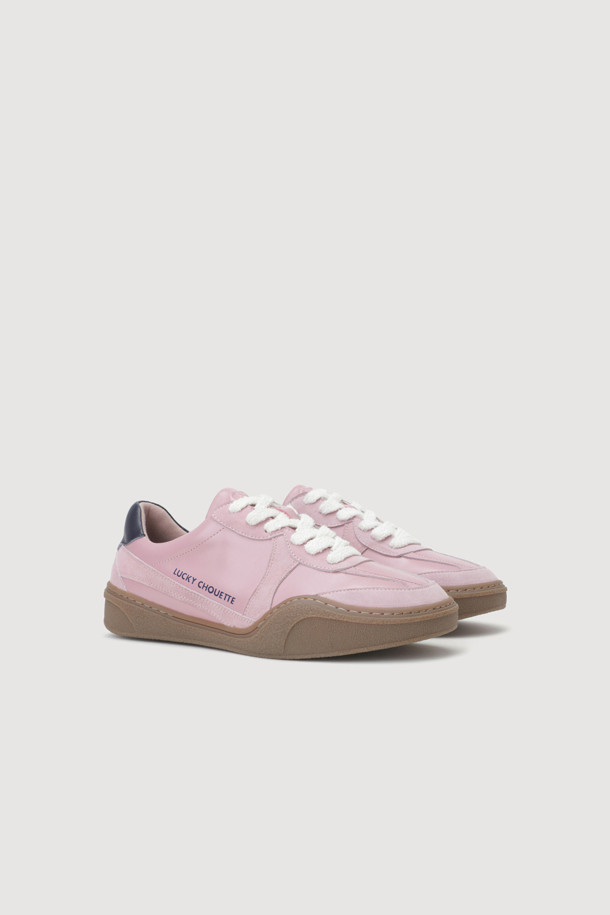 LUCKY CHOUETTE - 스니커즈 - Material Mix Color Sneakers (pink)