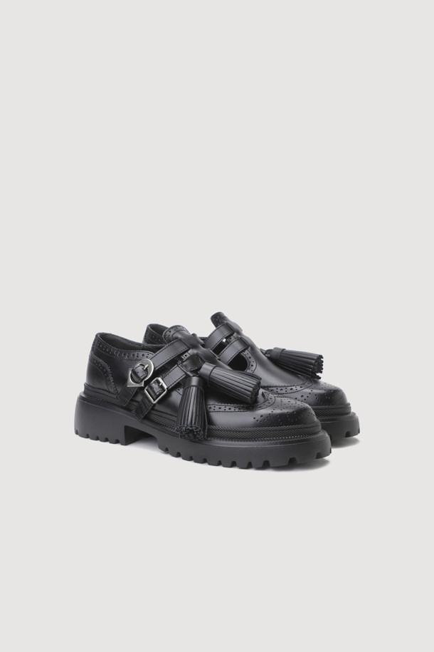 LUCKY CHOUETTE - 로퍼 - A-Tassel Decoration Loafer (black)