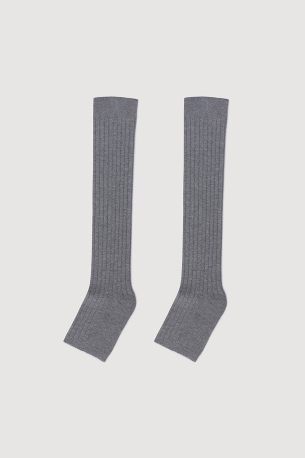 LUCKY CHOUETTE - 양말 - A-Kint Knee Socks (grey)