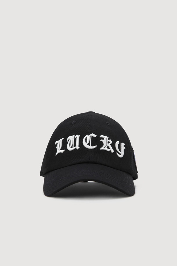 LUCKY CHOUETTE - 모자 - Lettering Ball Cap (black)