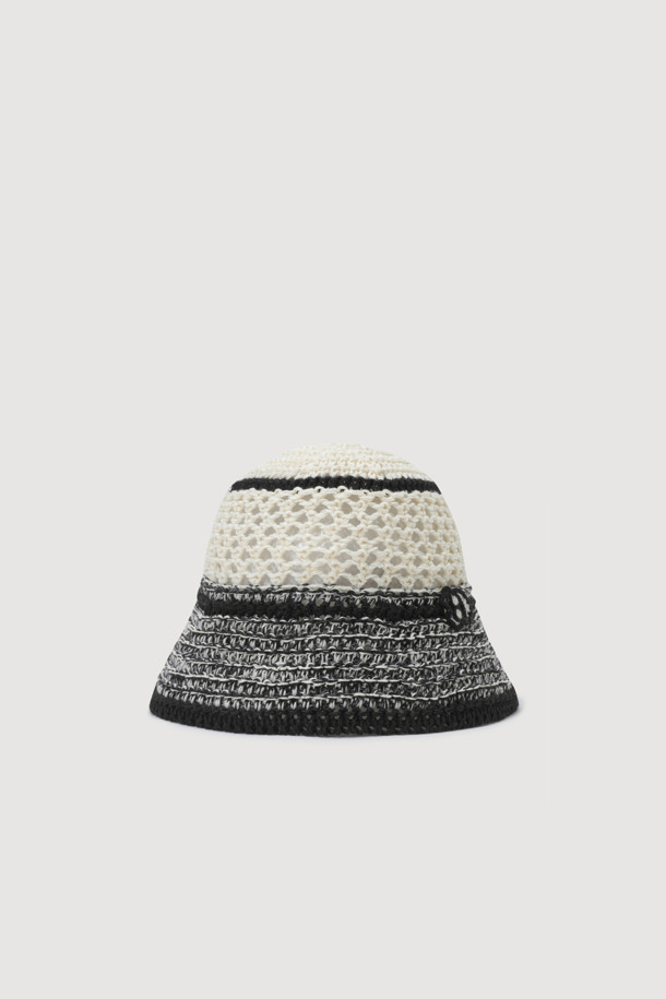 LUCKY CHOUETTE - 모자 - Emblem Point Color block Lapia Hat (black)