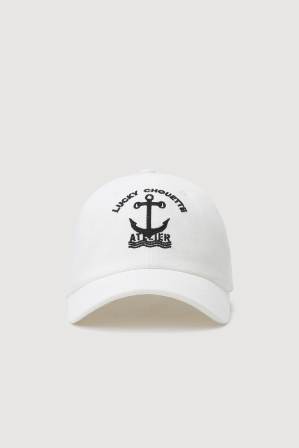 LUCKY CHOUETTE - 모자 - A-Embroidery Point Ball Cap (white)