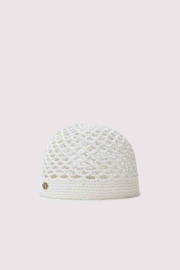 LUCKY CHOUETTE - 모자 - A-Emblem Kint Fabric Hat (ivory)