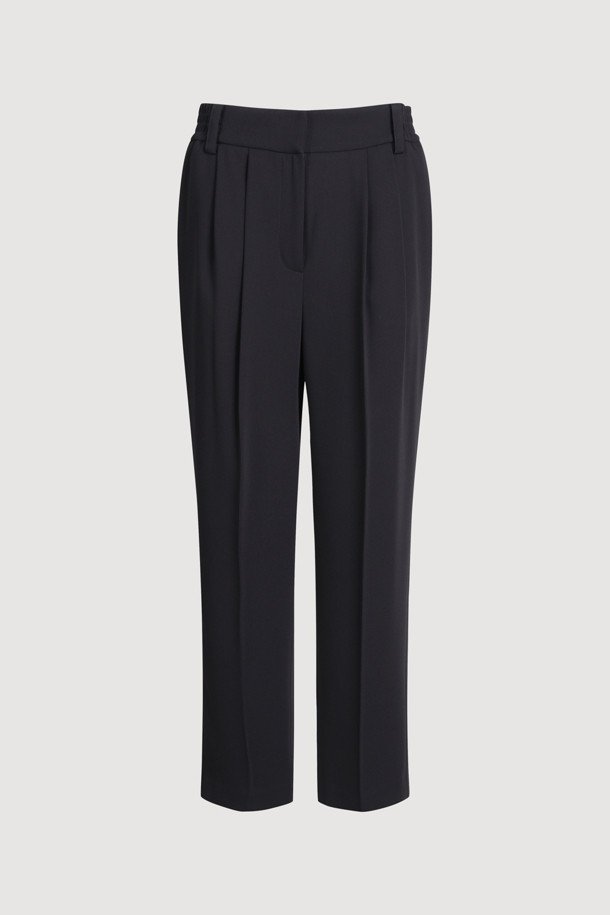 LUCKY CHOUETTE - 스커트/팬츠 - Banding Two Tuck Pants (black)