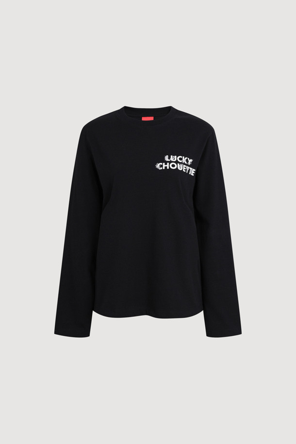 LUCKY CHOUETTE - 티셔츠 - Solid Long-sleeved T-Shirt