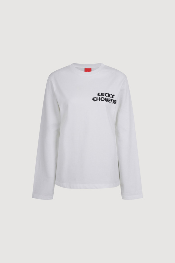 LUCKY CHOUETTE - 티셔츠 - Solid Long-sleeved T-Shirt