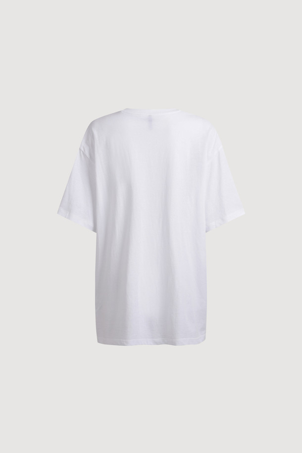LUCKY CHOUETTE - 반소매 티셔츠 - Chouetties by LUCKY CHOUETTE_Graphic Semi Over Fit Half Sleeve T-shirt (white)