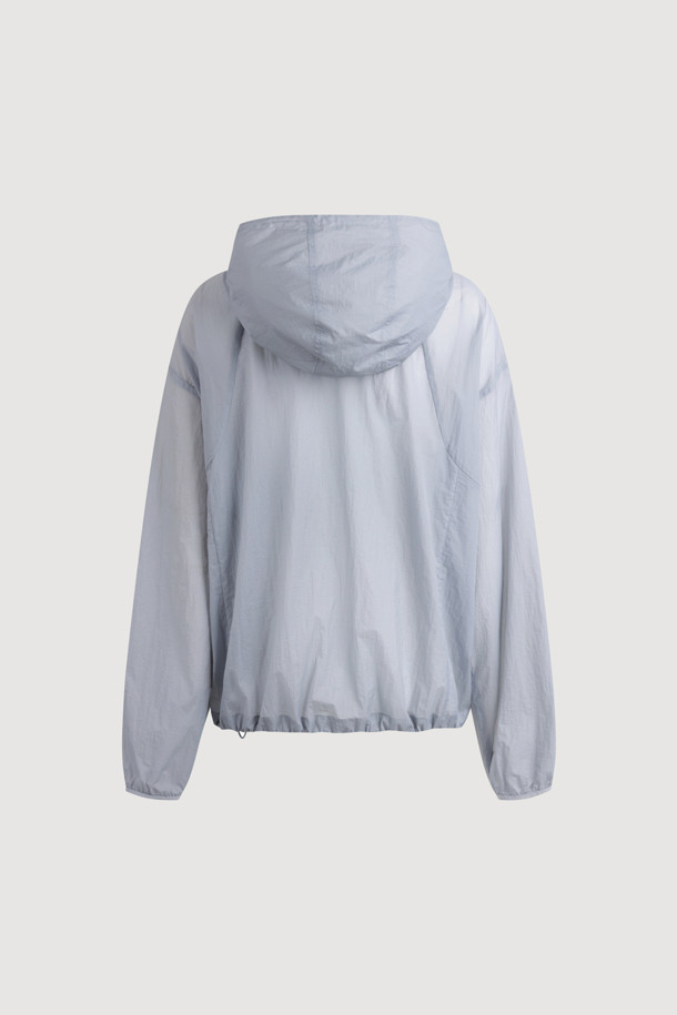 LUCKY CHOUETTE - 점퍼 - Chouetties by LUCKY CHOUETTE_Nylon Hood Jumper (light blue)