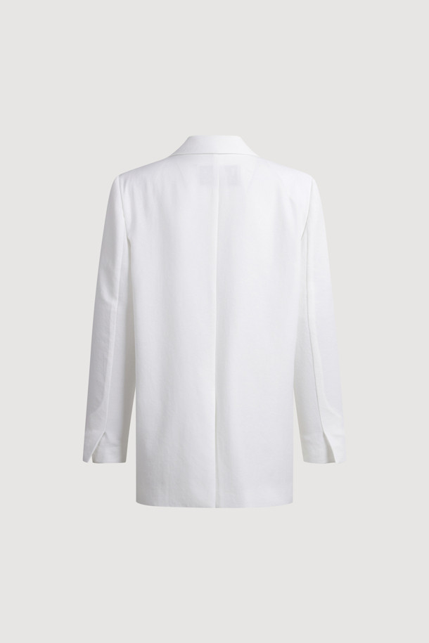 LUCKY CHOUETTE - 자켓 - Pocket Ribbon Single Jacket (ivory)