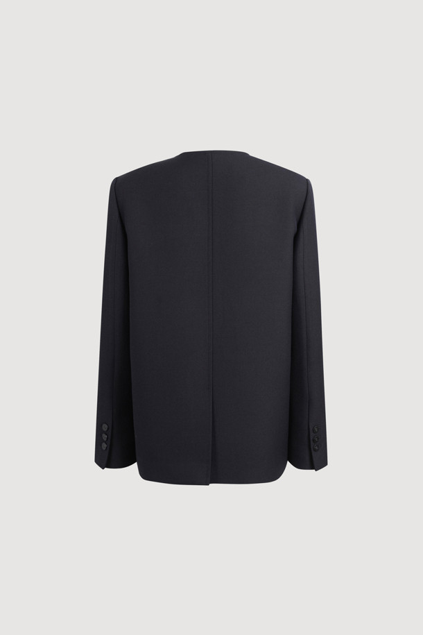 LUCKY CHOUETTE - 자켓 - Round Neck Jacket (dark navy)