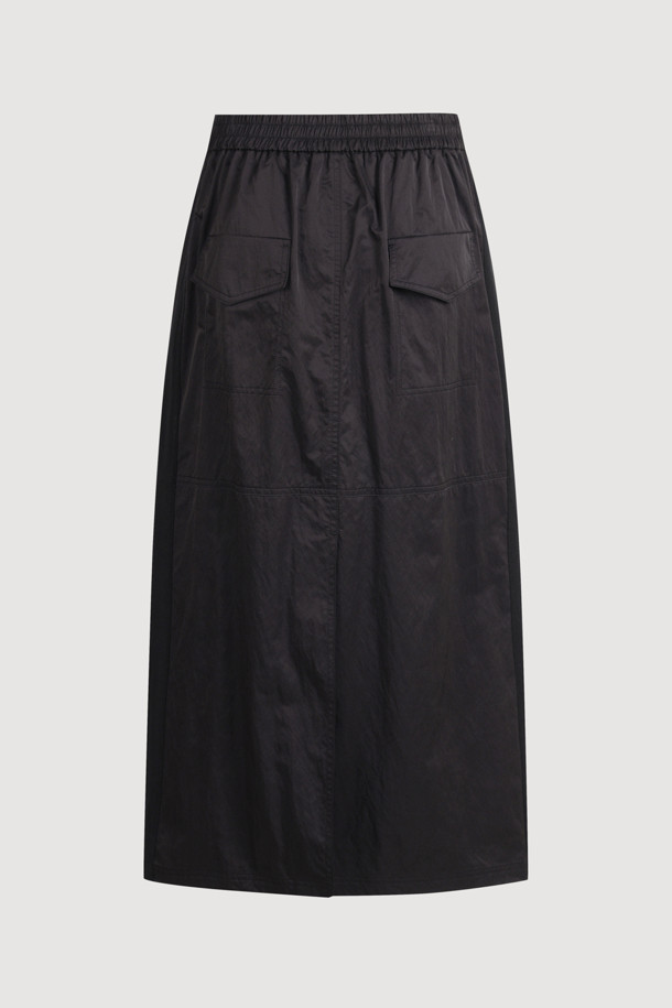 LUCKY CHOUETTE - 롱스커트 - [Atelier] Back Banding Long Skirt (black)