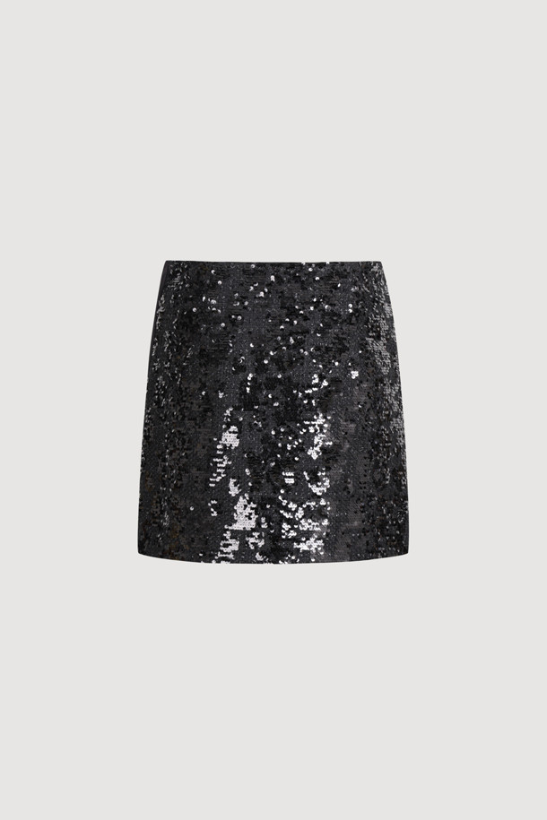 LUCKY CHOUETTE - 미니스커트 - [Holiday Edition] Spangled Mini Skir (black)