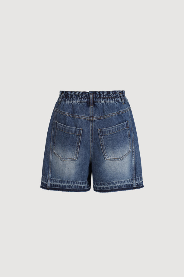 LUCKY CHOUETTE - 쇼트팬츠 - [Holiday Edition] Studded Denim Shorts (blue)