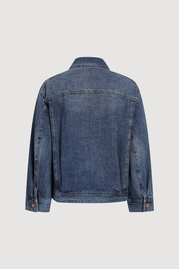 LUCKY CHOUETTE - 자켓 - Tweed MIX Denim Jacket (blue)