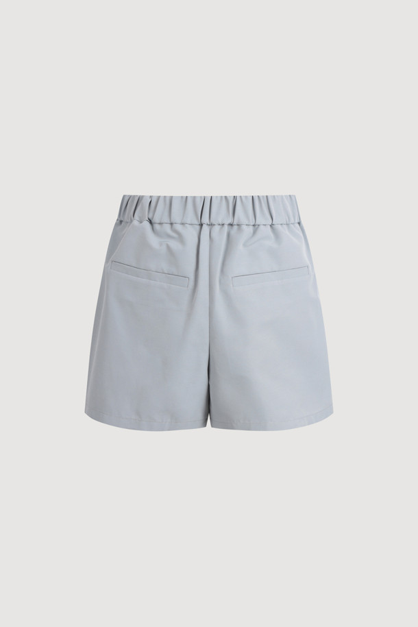 LUCKY CHOUETTE - 쇼트팬츠 - Tuck Point Back Banding Shorts (mint)