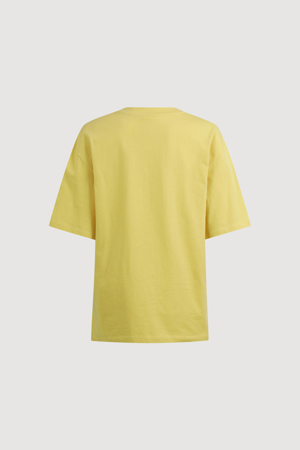 LUCKY CHOUETTE - 반소매 티셔츠 - Chouette Point Half Sleeve T-shirt (yellow)