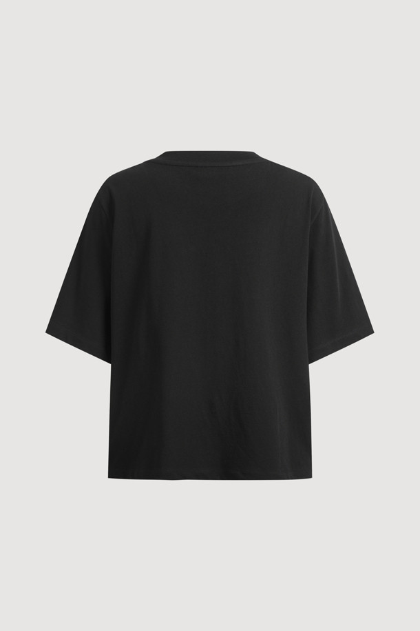 LUCKY CHOUETTE - 반소매 티셔츠 - Mesh Point Half Sleeve T-shirt (black)
