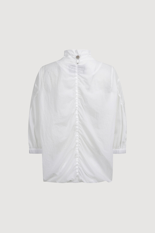 LUCKY CHOUETTE - 점퍼 - [Re-Order] Button Up Frill Jumper (white)