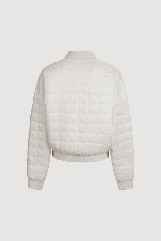 LUCKY CHOUETTE - 패딩 - Emblem Quilting Padded Jumper (ivory)