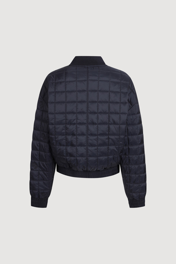 LUCKY CHOUETTE - 패딩 - Emblem Quilting Padded Jumper (dark navy)