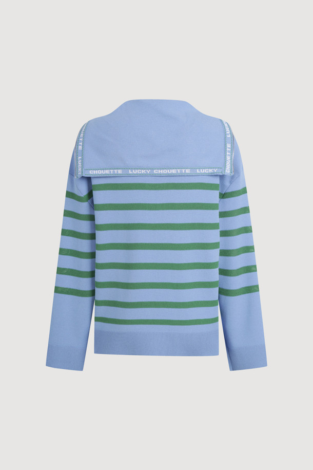 LUCKY CHOUETTE - 스웨터 - Sailor Zip up Pullover (blue)