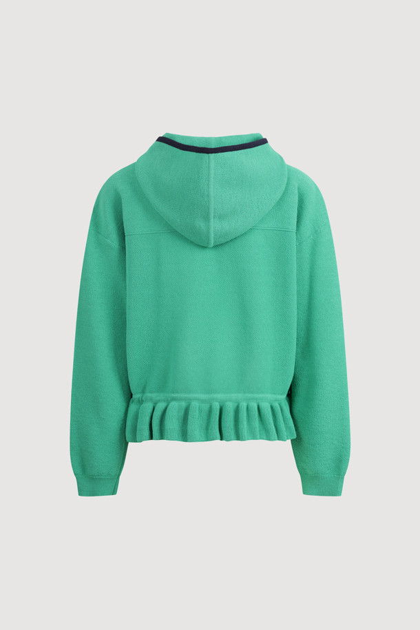LUCKY CHOUETTE - 스웨터 - Zip Up Hood Pullover (green)
