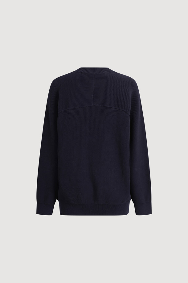 LUCKY CHOUETTE - 스웨터 - [Atelier] Big Anchor Point Pullover (dark navy)