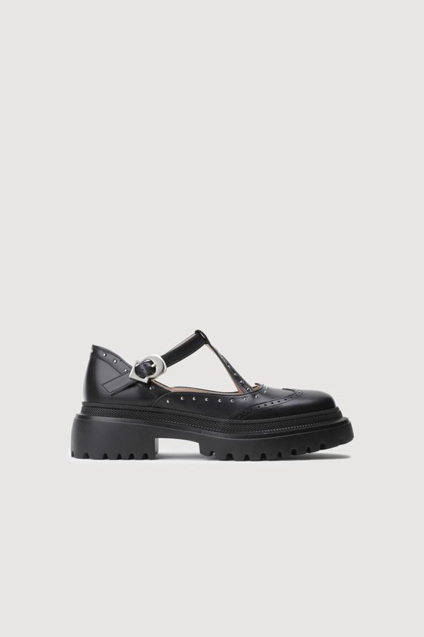 LUCKY CHOUETTE - 로퍼 - Stud Meryjane Loafers (black)