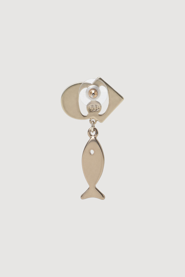 LUCKY CHOUETTE - 귀걸이 - A-Fish Single Earring (gold)