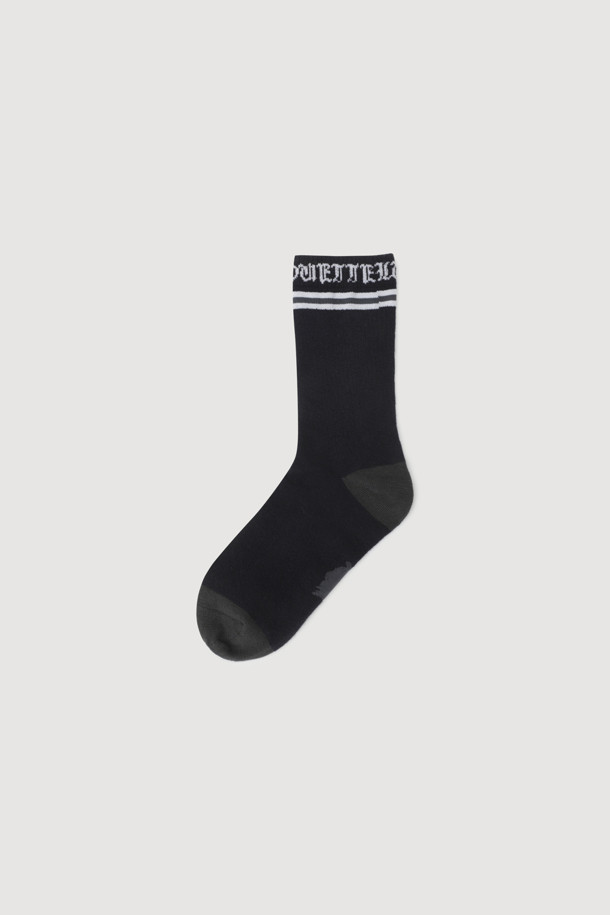 LUCKY CHOUETTE - 양말 - Lettering Socks (dark navy)