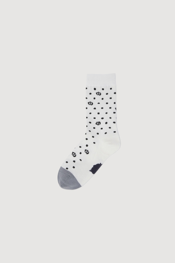 LUCKY CHOUETTE - 양말 - Dot Socks(white)