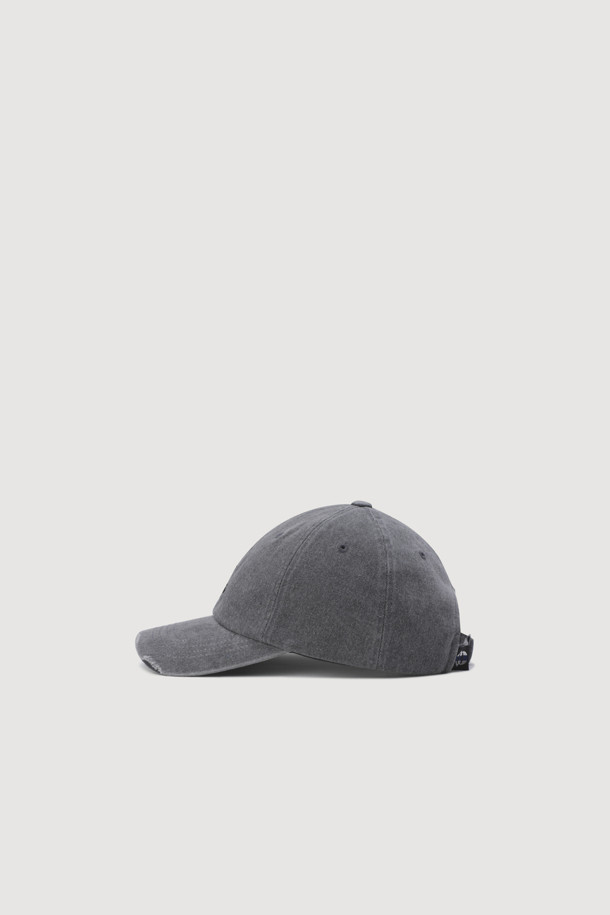 LUCKY CHOUETTE - 모자 - Vintage Lettering Washing Ball Cap (grey)