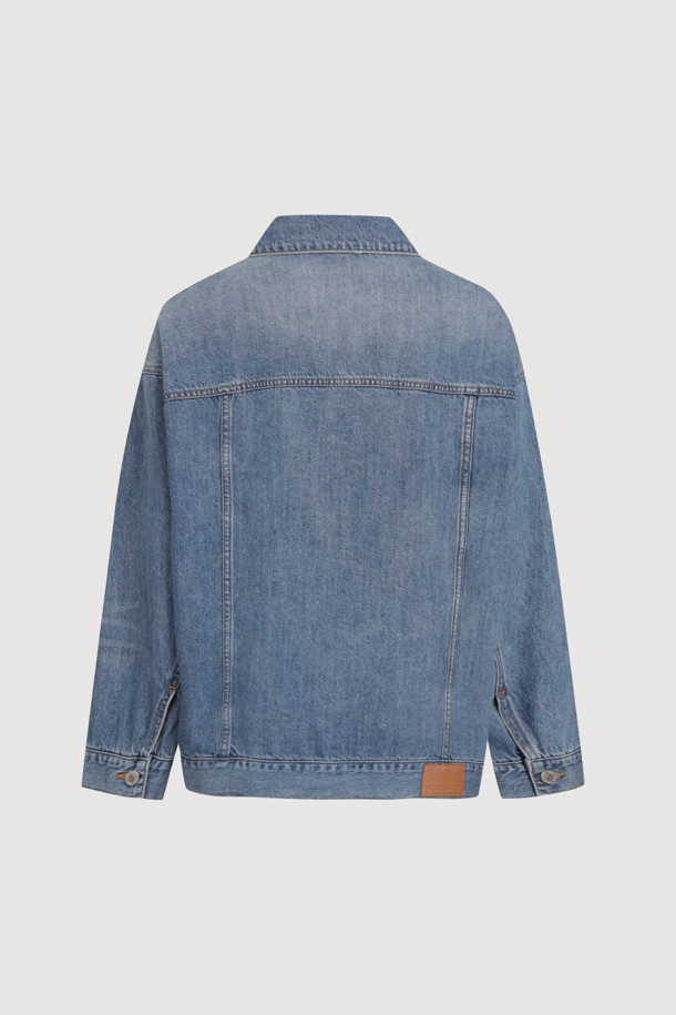 LUCKY CHOUETTE - 점퍼 - Loose Fit Denim Jacket (blue)