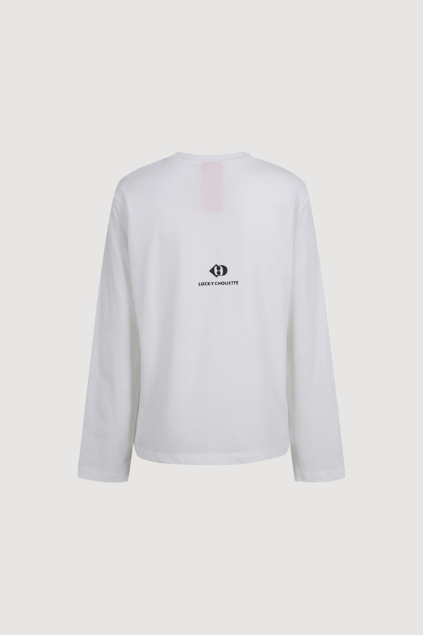 LUCKY CHOUETTE - 티셔츠 - Solid Long-sleeved T-Shirt