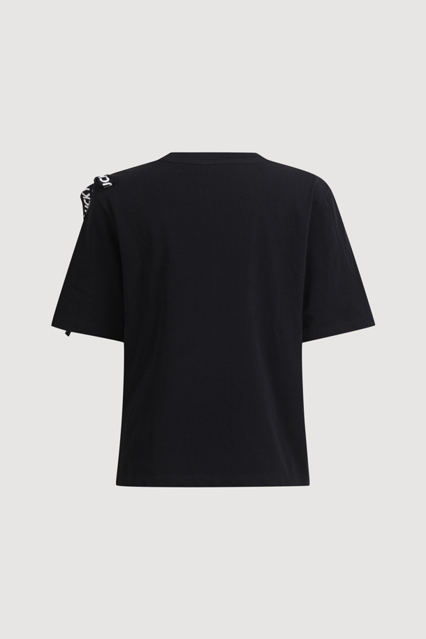 LUCKY CHOUETTE - 티셔츠 - Logo Tape Half Sleeve T-shirt