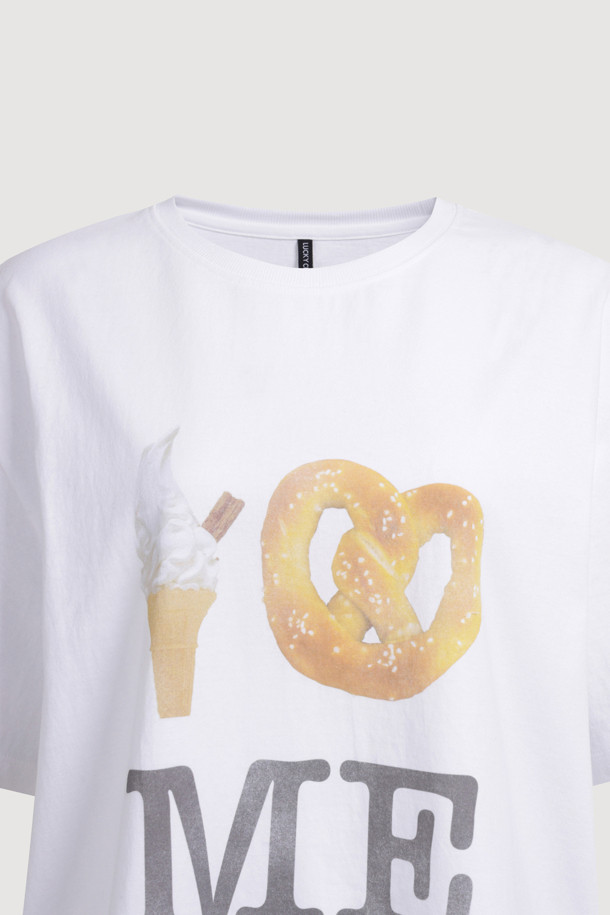 LUCKY CHOUETTE - 반소매 티셔츠 - Chouetties by LUCKY CHOUETTE_Graphic Half Sleeve T-shirt (white)