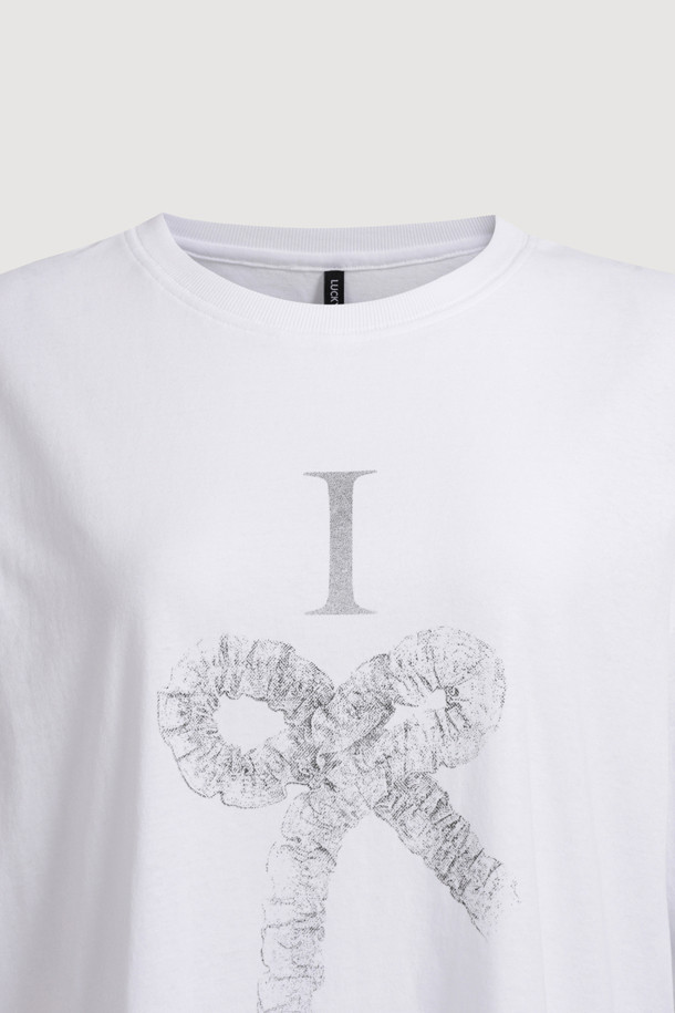 LUCKY CHOUETTE - 반소매 티셔츠 - Chouetties by LUCKY CHOUETTE_Graphic Semi Over Fit Half Sleeve T-shirt (white)