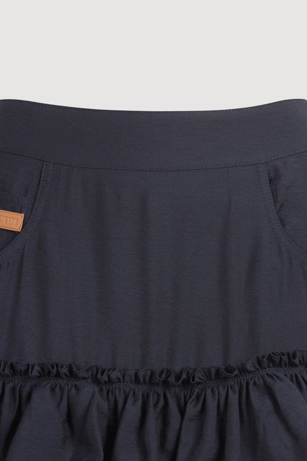 LUCKY CHOUETTE - 롱스커트 - Shirring Stripe Back Banding Long Skirt